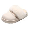 Fashion 2025 Winter Suede Comfort Thick Sole Flat Slippers Fashion New Round Head Warm Large Size Casual Slippers for Women