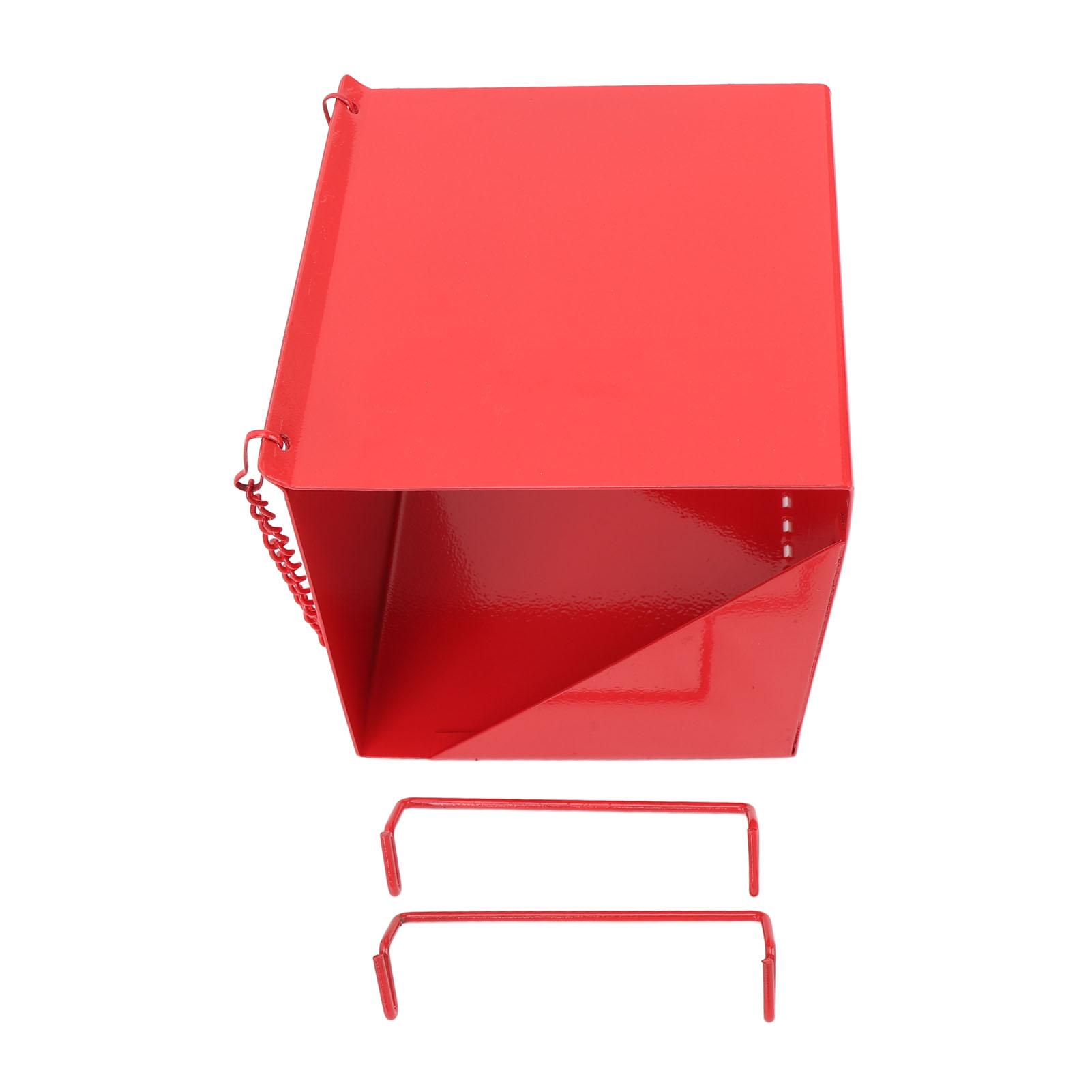 

Bird Feeder Creative Large Capacity Weatherproof Iron Hanging Birdfeeder for Garden Outdoor красный