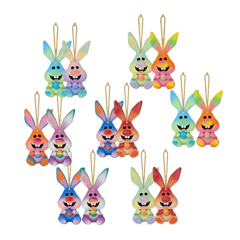 

Shatterproof Wood Rabbits Tree Car Hanging Decoration Lightweight Ornament Pendants Auto Interior Accessory