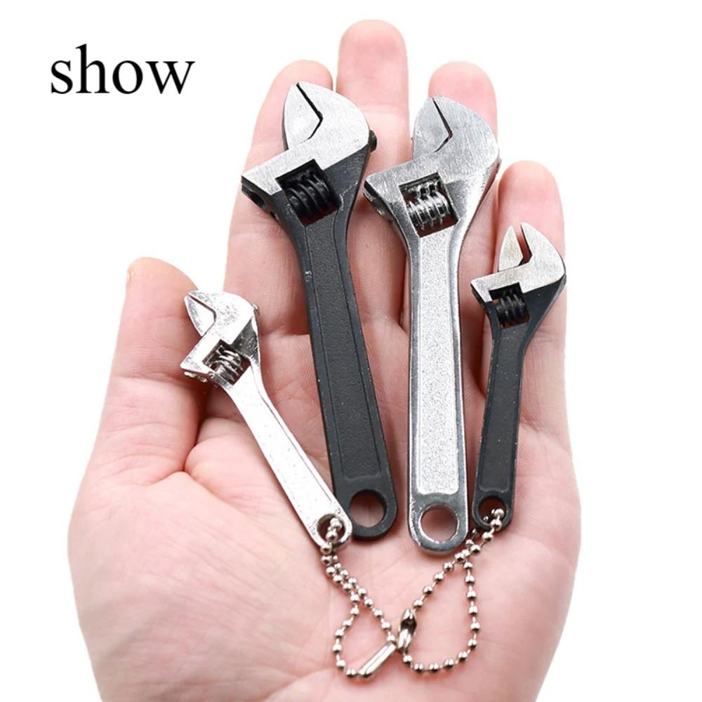 Mini 2.5/4 Inch Adjustable Spanner Open-End Wrench Tools Small Wrench Portable Key Tool Set Can Be Carried With You