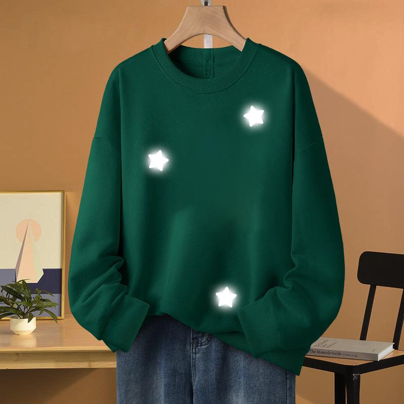 Durable Reflective Stars Transfer 25pcs/set Vinyl for T Shirt Down Jacket Hat Bag DIY Printing Heat Press Material