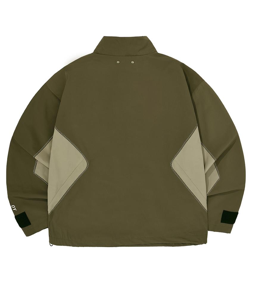 Openyard(Oy) Oblique Line Track Jacket - Khaki