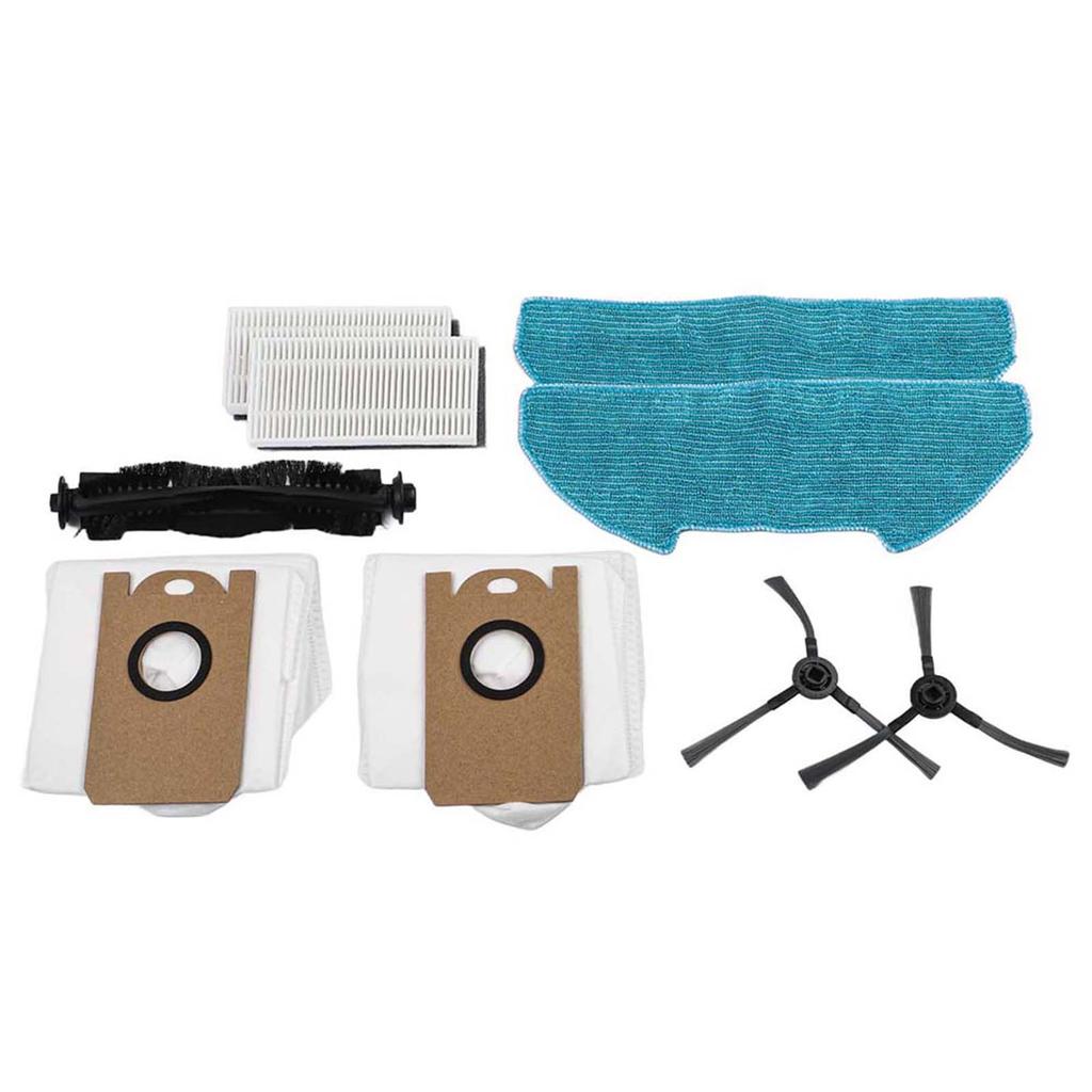 Für Redkey R10 Saugroboter Ersatzfilter, Wischmopp, Staubbeutel, Seitenbürsten & Hauptbürsten-Kit