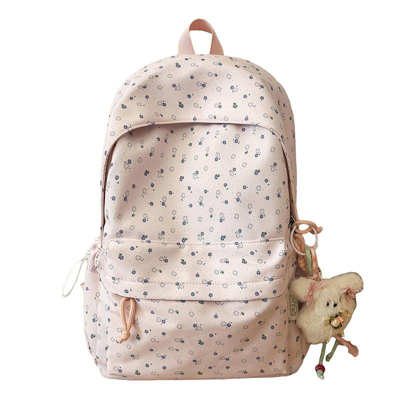 Schoolbag Schoolbag Girl Cute Fresh Printing Backpack Junior High School College Student Schoolbag Dopamine High Value Backpack