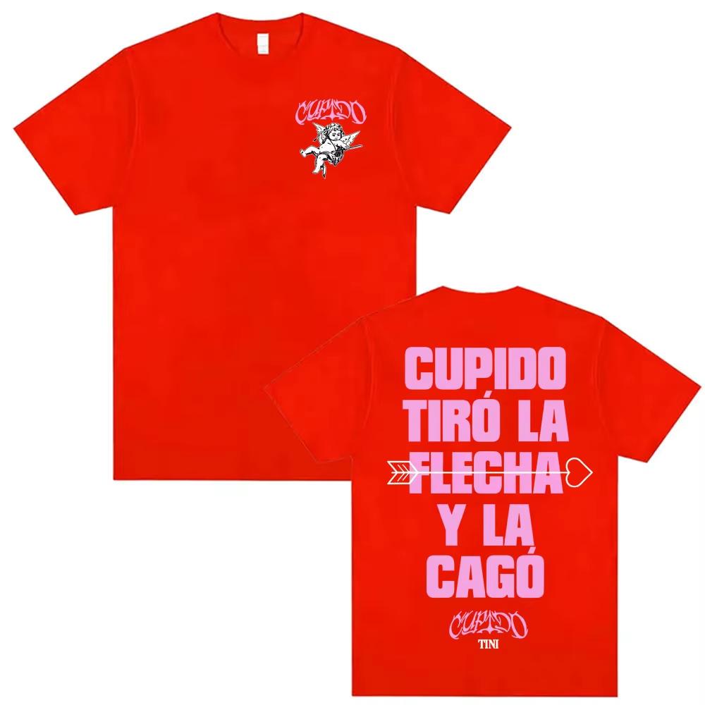 Tini Stoessel Cupido Pfeil und Bogen T-Shirt Herren Damen Ästhetisches Kurzarm-T-Shirt Lässiges Baumwoll-Herren-T-Shirt