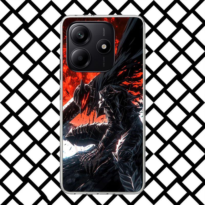 G-Guts B-Berserks Anime Phone Case for Xiaomi Redmi Note 15 14 14S 13 12 12S 11 Pro Plus 11E 11T 11S 10S 5G Soft Cover Fundas Re