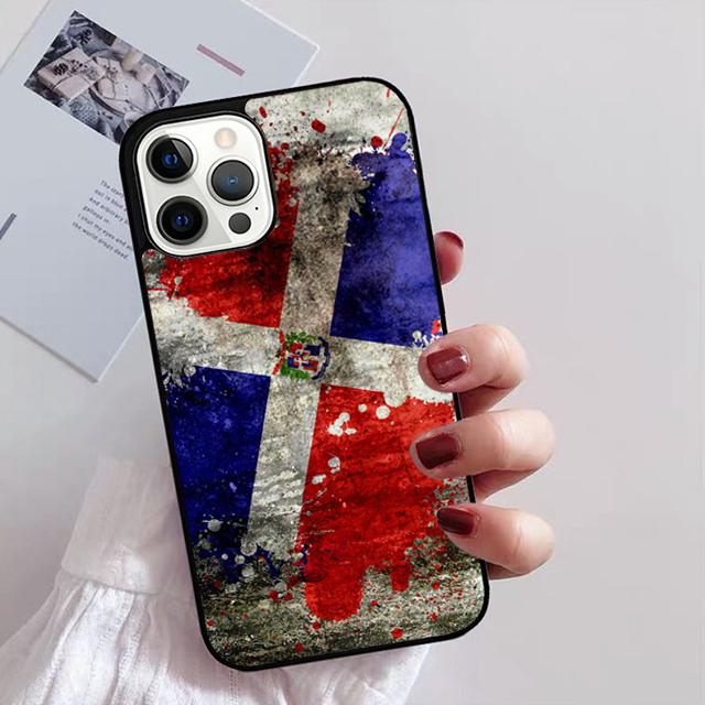 Flagge der Dominikanischen Republik Handyhülle Für iPhone 17 Air 16 15 14 13 12 Pro Max Plus Max Hülle Schale