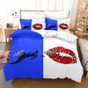 Black And White Duvet Set Romantic Valentine'S Day Bedding Set Gift Three-Piece Set