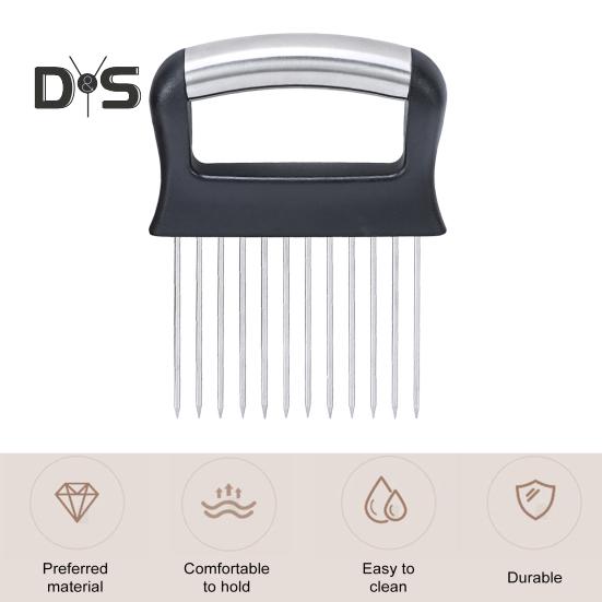 Løkholderskjærer for enkel oppbevaring av skjæring Løkskjærer i rustfritt stål for tomater Sitroner Avokado Multifunksjonell kjøkkenutstyr