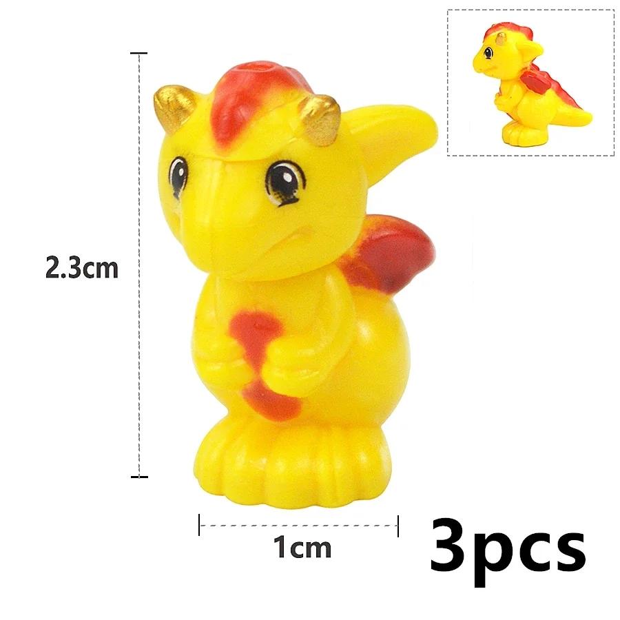 MOC Blocuri de Construcție Animale Particule Mici Scenă Tigru Oaie Rață Cal Balene Model Educațional Zoo Asamblat Cadou DIY Cărămizi Jucărie