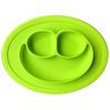 1Pcs Smiley Kids Feeding Plate Silicone Sucker Bowl Baby Infant Safe Dining Plate Cartoon Smile Face Children Dishes Tableware