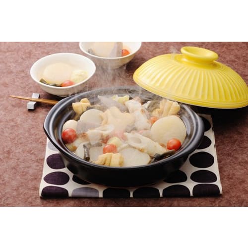 Banko Ware, Ginpo Pottery, Chrysanthemum Design Earthenware Pot (Lapis Lazuli Glaze, No. 8)