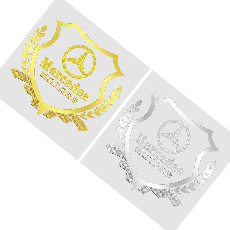 For Mercedes-Benz AMG C500 C200 C300 A B C E GLA CLA GLK GL ML GLE 1 stk. Bilkarosseri 3D-klistremerker Hvetaks Styling Emblem Bildekorasjon