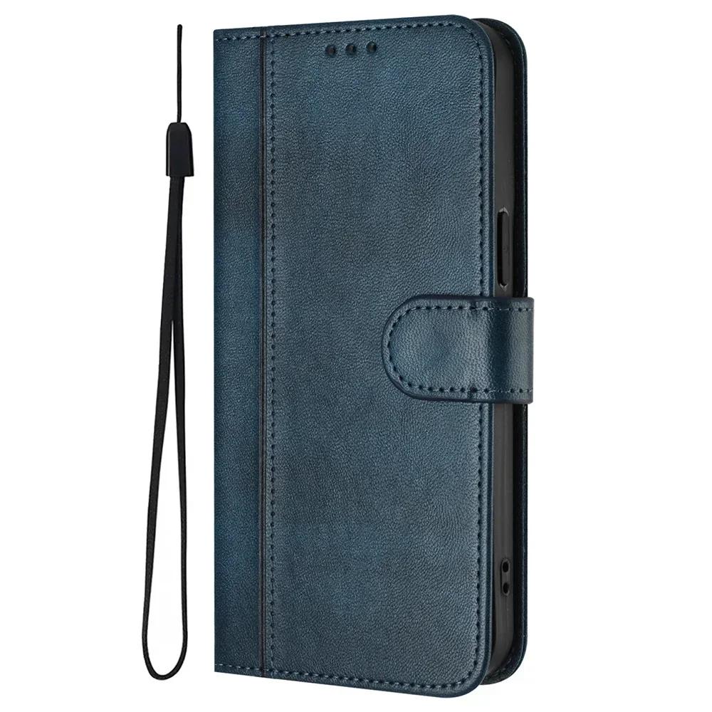 Retro Leather Phone Wallet Case For Moto G13 G22 G23 G32 G41 G42 G51 G52 G53 G62 G64 G71 G71S G73 G82 G84 E14 E15 G Stylus Cover
