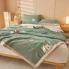 New 7A Antibacterial Wash Cotton Soybean Summer Cool Quilt Home Textile Pure Color Breathable Comfortable Quilt