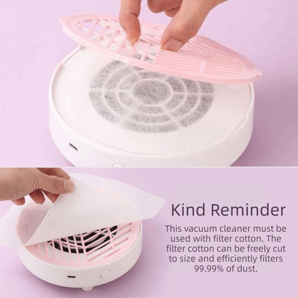 Low Noise Nail Vacuum Cleaner Strong Suction Nail Dust Extractor  Manicure