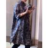 Plus Size Blue & White Porcelain Qipao Dress: Retro Chinese Style, Slimming Fit for Chubby Girls