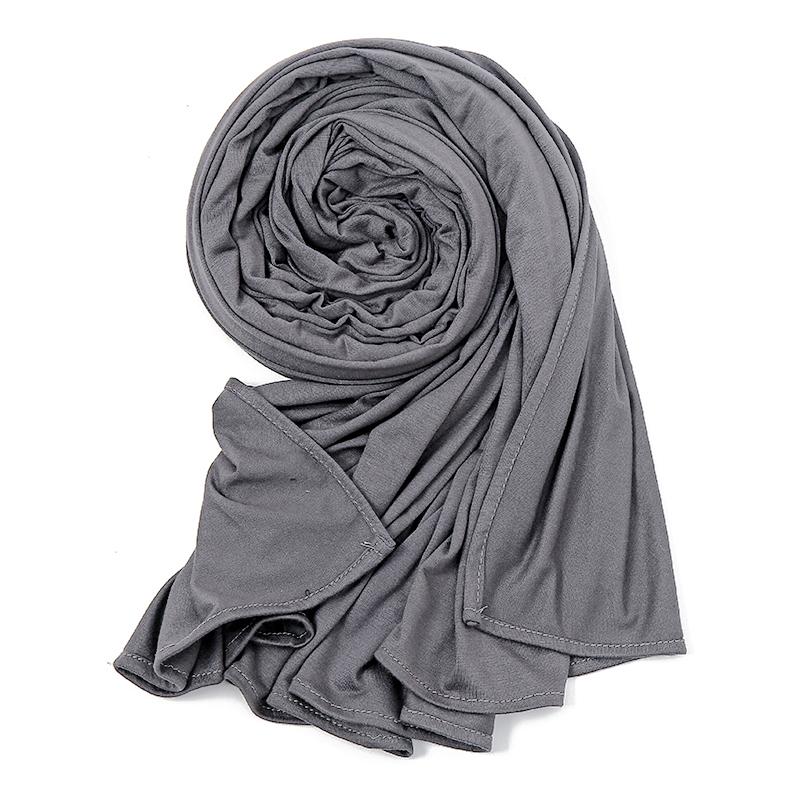 175*80Cm Big Size Modal Cotton Jersey Hijab Scarf Long Muslim Shawl Plain Soft Turban Headscarf Wraps For Women Islamic Headband