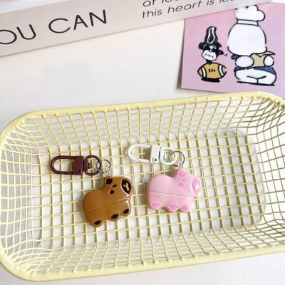 Capybara Schlüsselanhänger, Capybara, Capybara-Taschenanhänger, Kapybara-Anhänger, Tier-Schlüsselring, Kunstharz, kreativ, süß, lustig, Rucksack-Dekor