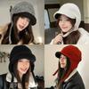 Japanese Lamb Wool Ear Protection Pilot Hat Women's Winter Riding Warm, Piled and Thickened Double-sided Can Wear Lei Feng Hat