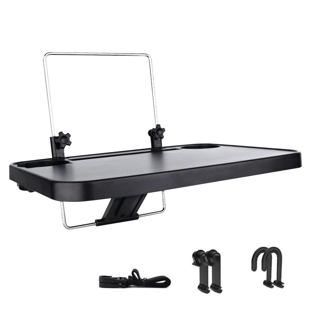 Car Steering Wheel Table Tray Folding Auto Steering Wheel Desk for Laptop Mount Stand Drink Cup Holder Auto Interior Dining Tray