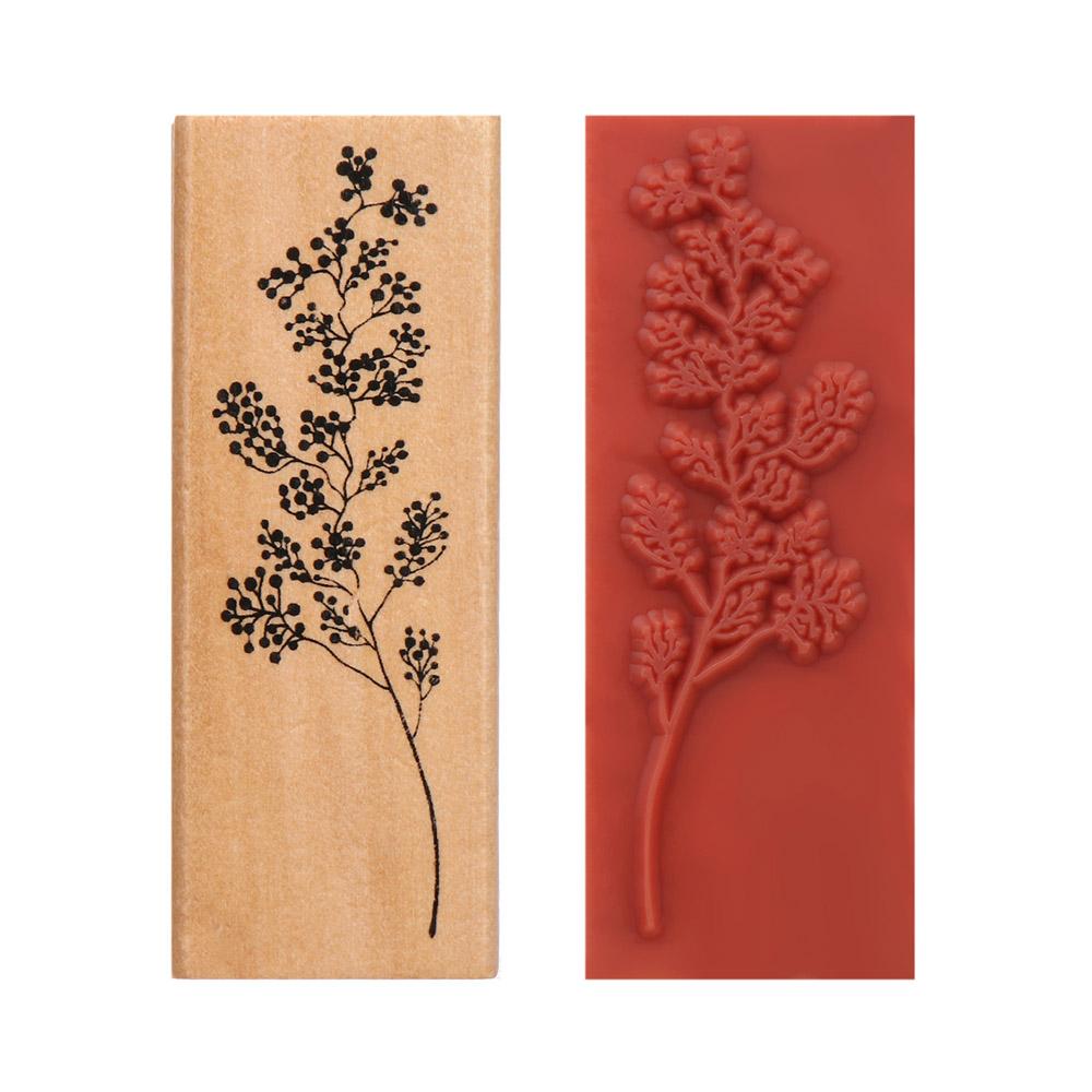 1PCS Wooden Plant Flower Girls Seal Vintage Rubber Stamps DIY Crafts Sewing Stamping Scrapbooking Accessories