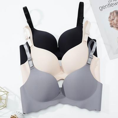 Women Seamless Bra Solid Push Up Lingerie Sexy Wire Free Bralette Female Intimates Comfort French Fashion Underwear