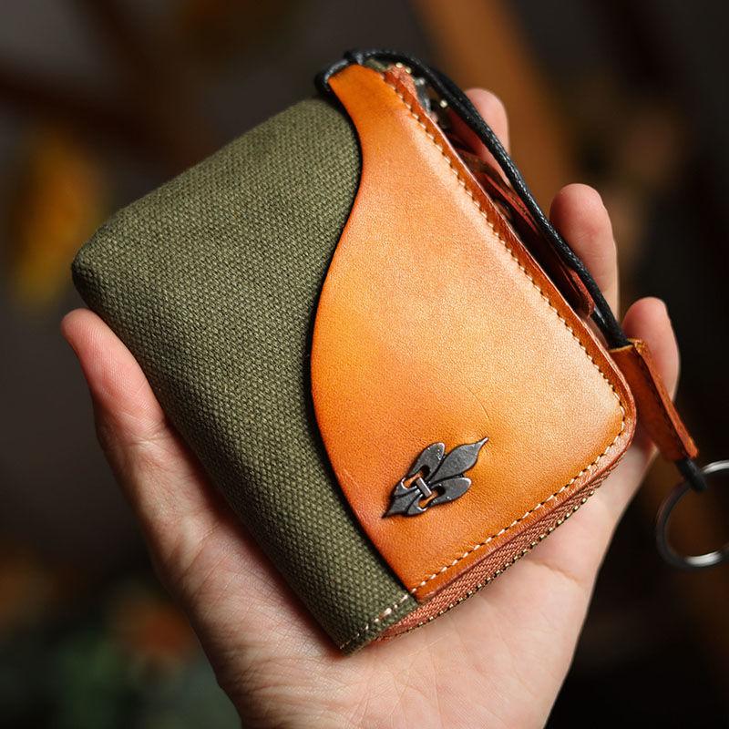 Практичная многофункциональная кожаная сумка для карт в стиле милитари — фото 6