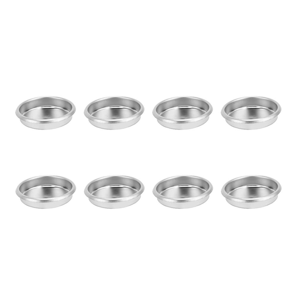 8PCS 54mm Backflush Disc Fit for Breville 870 Coffee Machine Stainless Steel Backflush Insert Blind Filter Basket