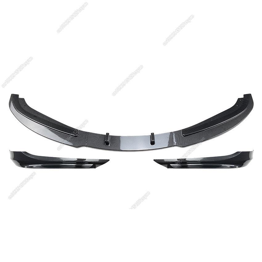 Car Front Bumper Lip Diffuser Splitter For BMW 3 Series E90 E91 LCI Facelift 325i 330i 2007-2012 ABS Gloss Black Bodykits Tuning