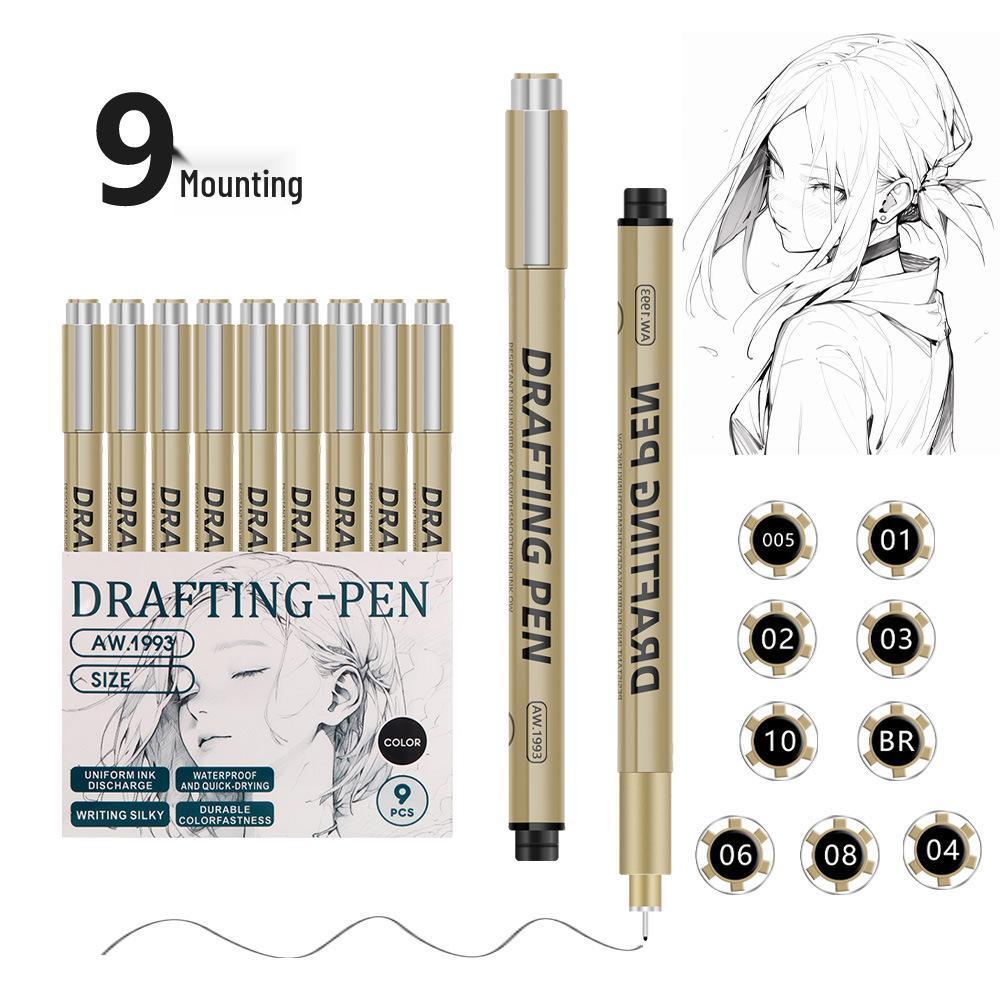 Syringe Pen Set: 12 Ultra-Fine Line Widths for Engineering, Drawing, Manga, Design & Outlining