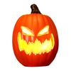 Halloween Pumpkin Lamp Spooky Light Up Pumpkin Figurine Glowing Decorative Pumpkin with LED Light for Haunted House Halloween Home Garden Decor