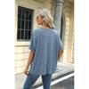 New Summer Women T-shirt Solid Color Round Neck Short Sleeve Loose T-shirt Tops