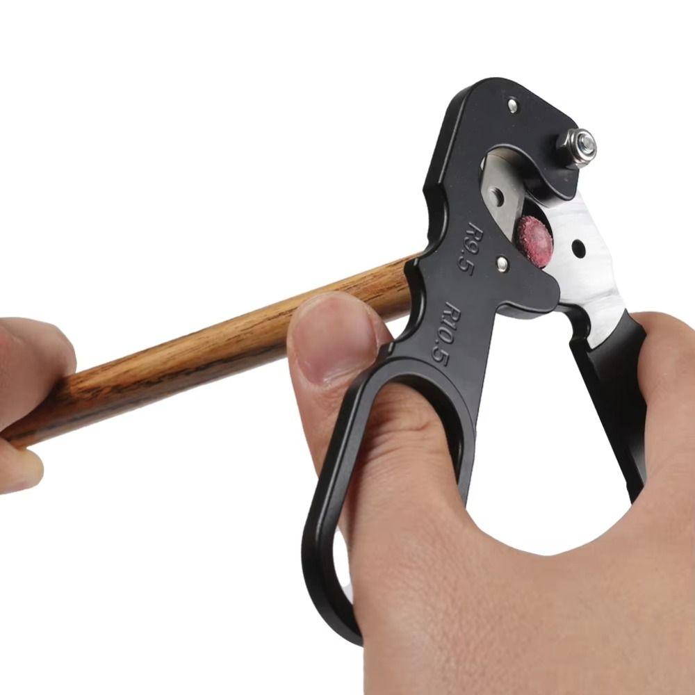 

Leather Head Cue Tip Scissor Cutter Shaper Cue Repairing Tips Billiard Accessory чорний