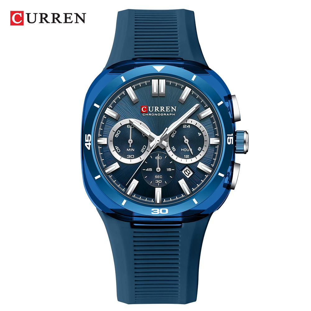 CURREN 8259 Men's Trendy Sports Quartz Watch with Large Dial