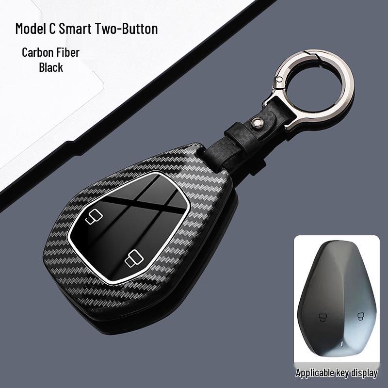 Tiefblau L07 Kohlefaser ABS Smart Key Hülle für Changan