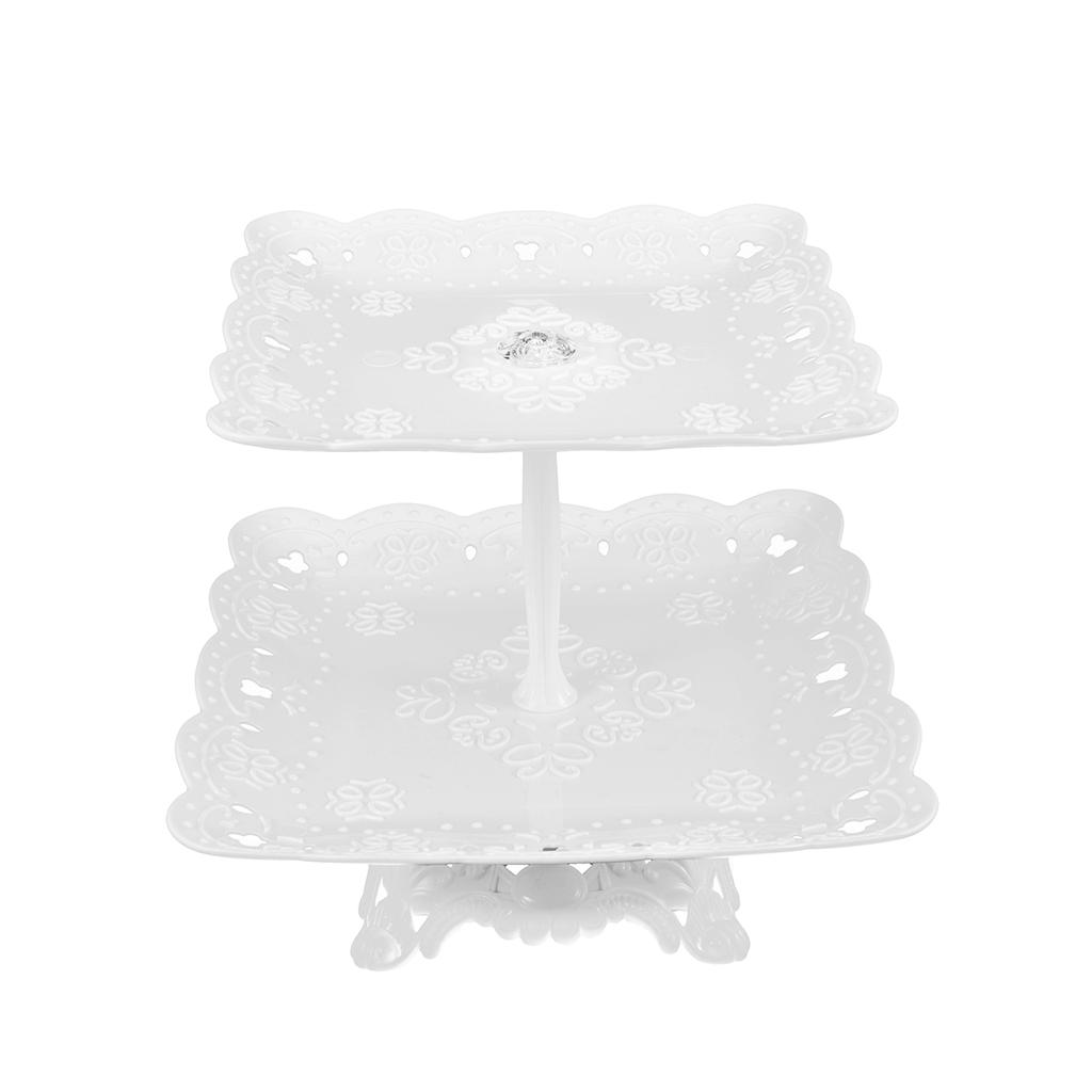 2//3 Tier Cake Dessert Stand Cupcake Pastry Cookie Tray Rack Candy Buffet Holder