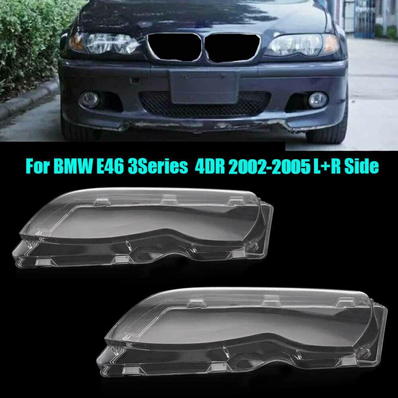 Capace lentile faruri auto pentru Seria 3 E46 318i 320i 325i 4 uși Sedan 2002-2005 capac lampă faruri