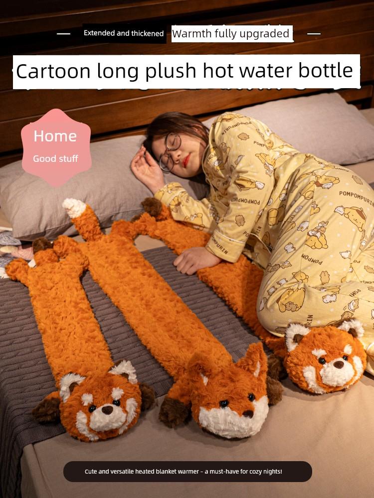 Long Hot Water Bottle for Warming Beds in Winter, a Special Device for Warming Bedding, Water-Filled Heating Pad, Extended Version for Sleeping, Hot