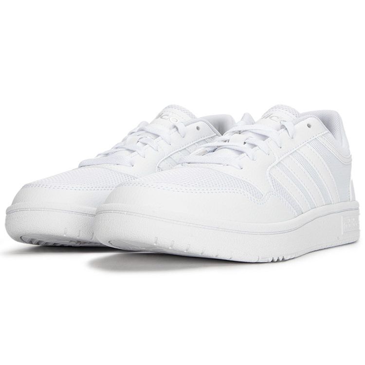 adidas Scarpe da ginnastica unisex Hoops 3.0 Summer Bianco Argento Metallizzato Bianco nuvola GX6893
