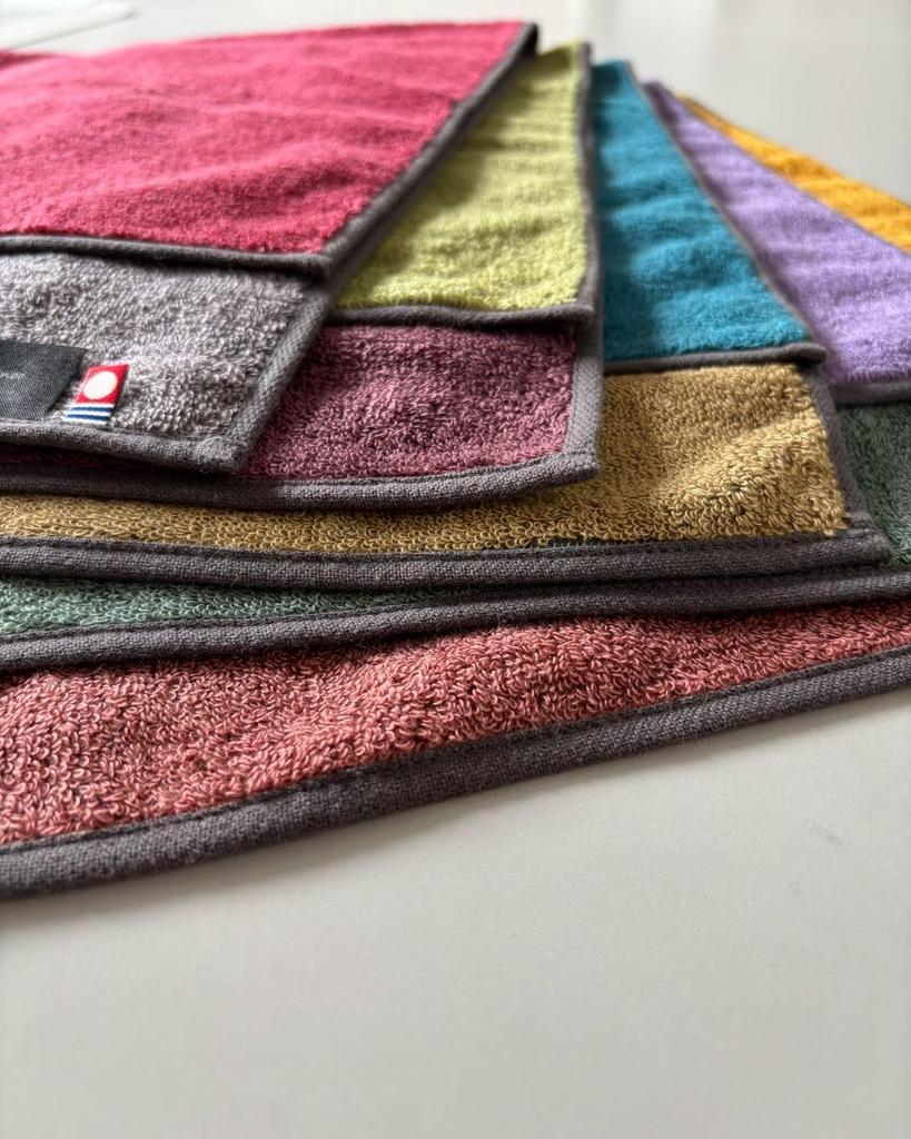 Japanese Traditional Colors Imabari Towel Face Towel Set of 5 X Made In Soft and Gentle On the Set of 5 (34cm 85cm) - High-Quality, Japan, Skin, 100%