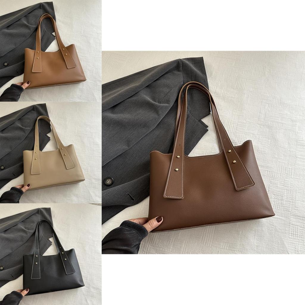 Leather Highquality Pu Womens Tote Bag With Unique Stitching Detail Ideal For Outings Daily