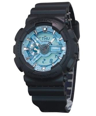 Montre pour homme G-Shock analogique numérique avec bracelet en résine et cadran bleu océan GA-110CD-1A2 200M