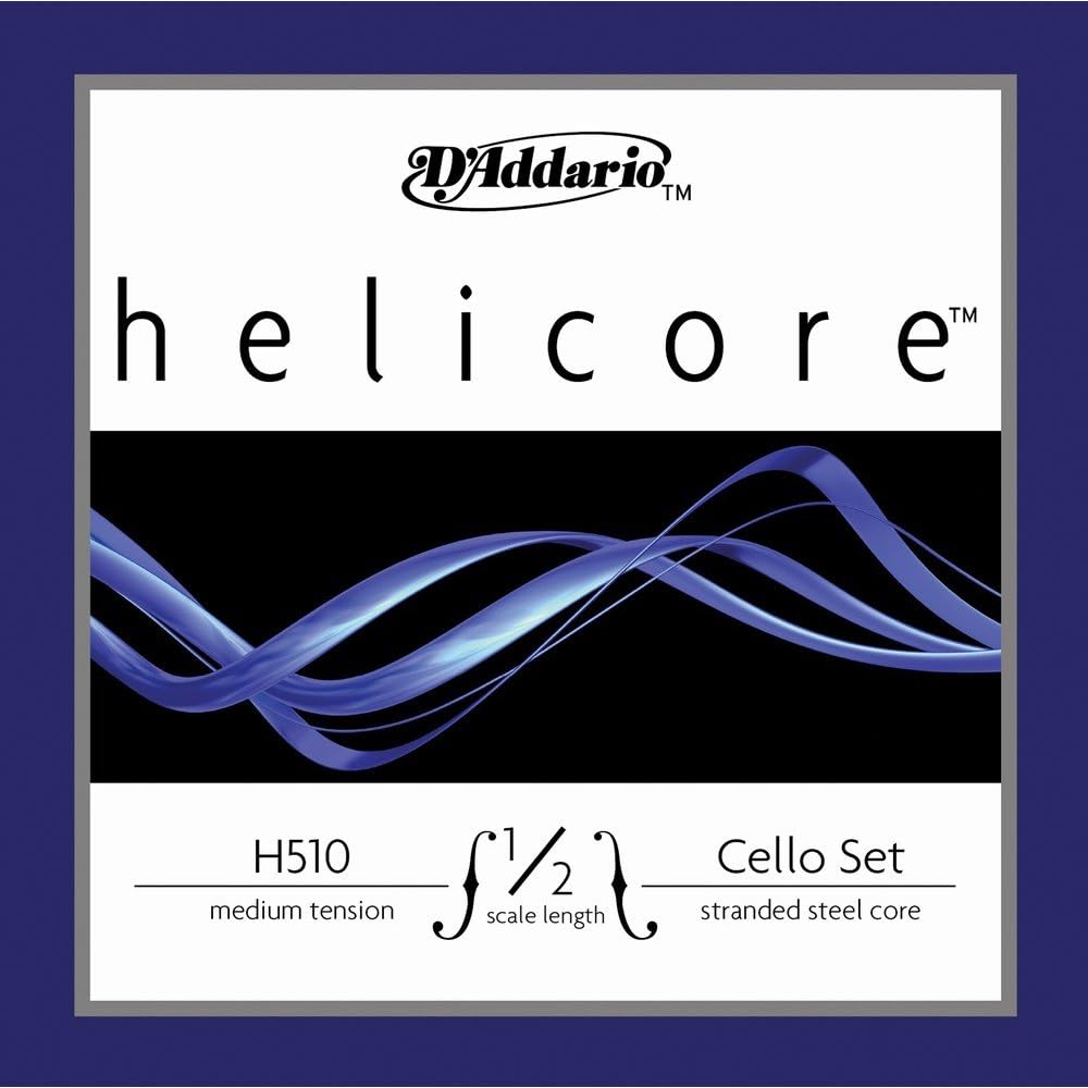 D Addario Helicore Cello Strings Set H510 1/2M Medium Tension Genuine Product