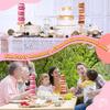 Wooden Donut Display Stand 4 Pack, Detachable Bagel Holder Stand, Dessert Table Tower Display Stand for Donut display Holder for Doughnut Birthday,