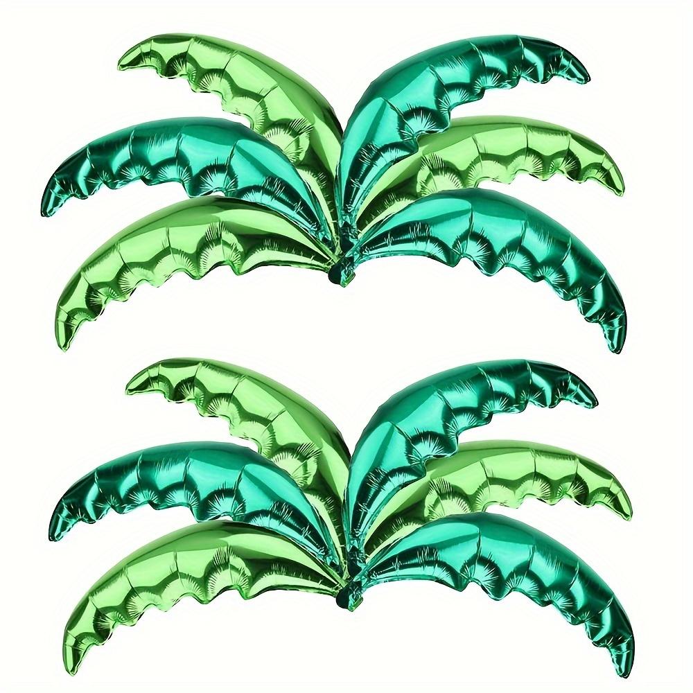 12-Pack of Coconut Leaf Aluminum Foil Balloons Suitable for Seaside Theme and Coconut Tree Theme Party Decorations Other