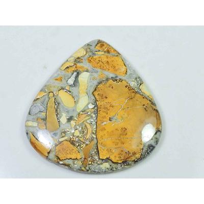 55Cts.Natural Malingano Jasper Pear Crystal Cabcochon Loose Gemstone 37X40MM SK-2393