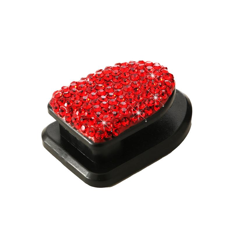 4 Stuks Glanzende Diamant Auto Haken Organizer Houder Zelfklevende Muur Gemonteerde Hanger Voor Hoofdtelefoon Kabel/Sleutel/Maskers Auto Thuis