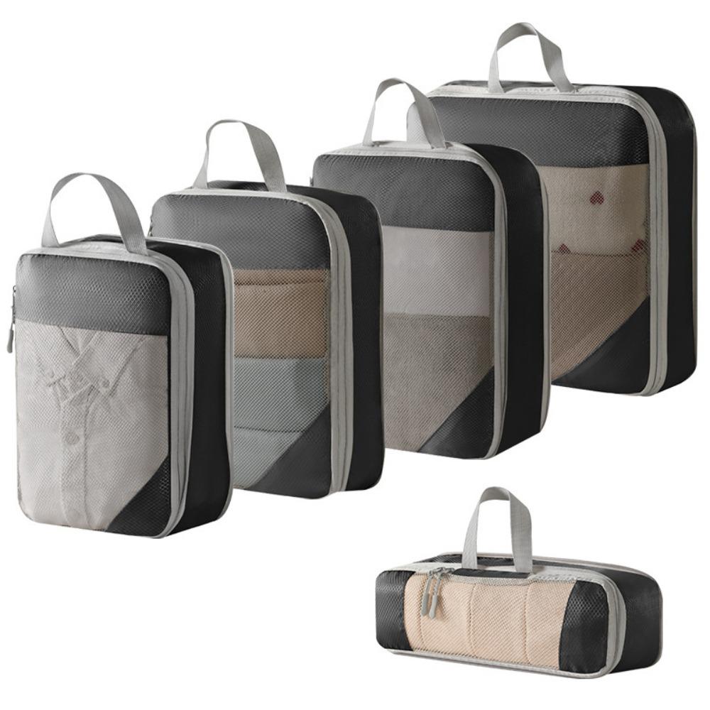 5Pcs Mesh Surface Waterproof Travel Organizer Bag 5 in 1 Set Toiletries Bag  Home