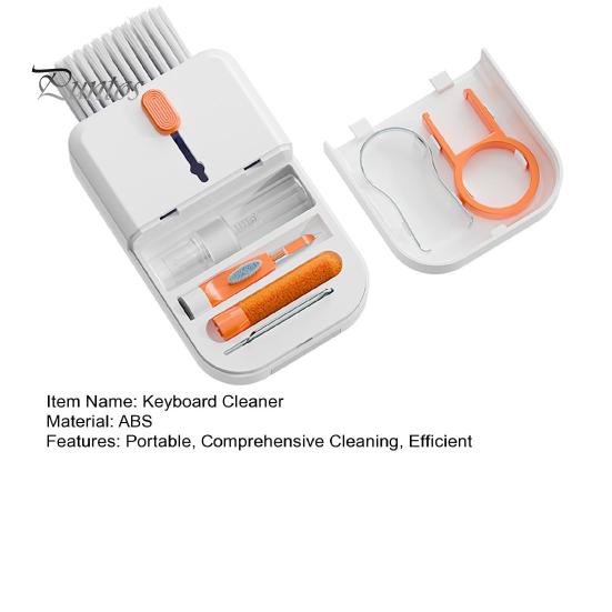 11 In 1 Keyboard Cleaner Kit Portable Laptop Cleaning Kit with Brush Screen Spray Keycap Puller for Phone Tablet Camera Lens Earphone